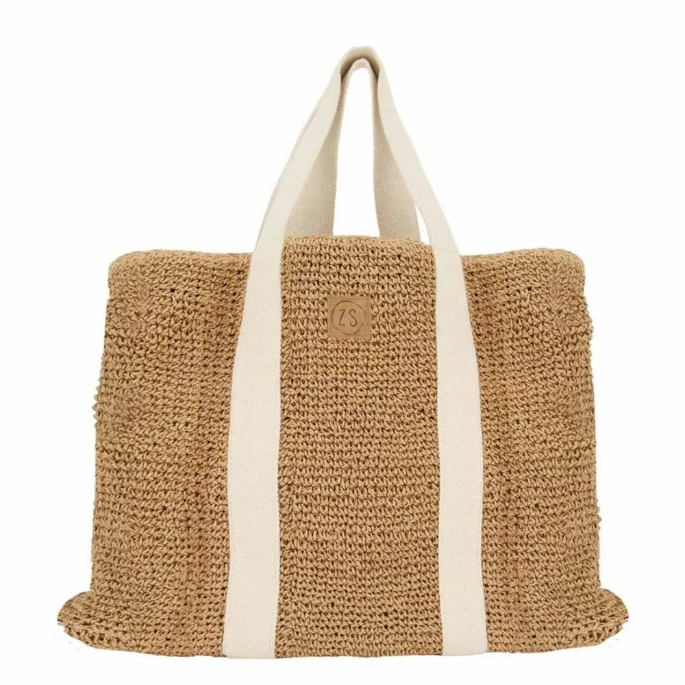 Zusss Rieten Shopper Naturel The Little Green Bag