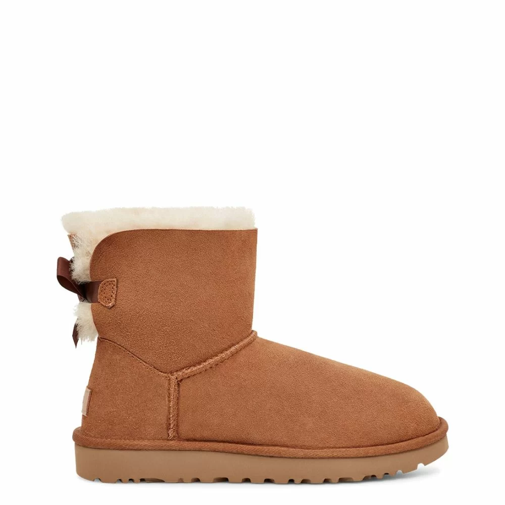 UGG Mini Bailey Bow II Chestnut The Little Green Bag