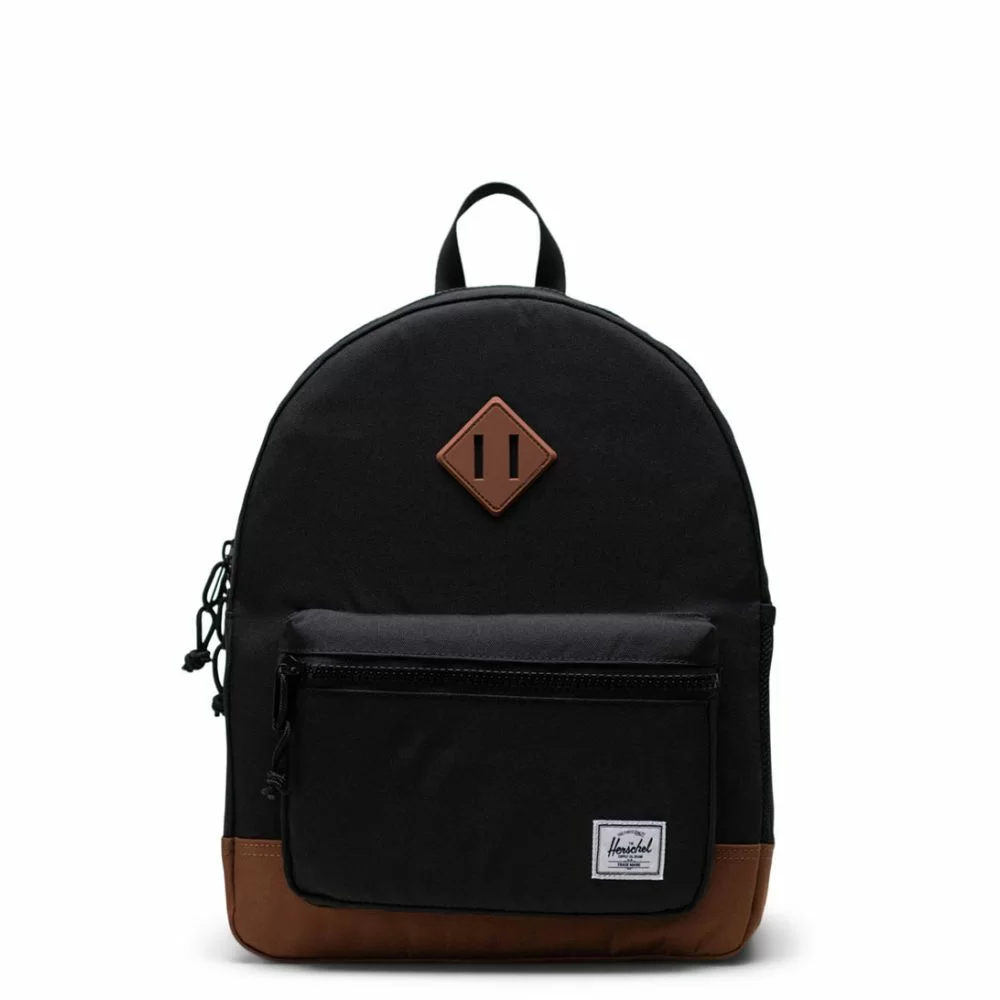 Herschel Supply Co. Herschel Heritage Youth Backpack Black Saddle Brown The Little Green Bag
