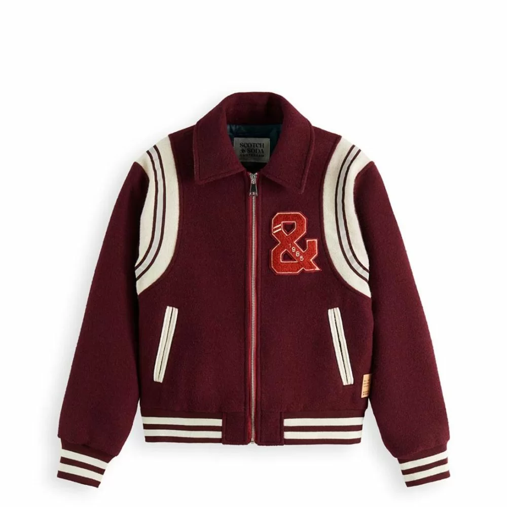Scotch and soda varsity jacket cheap