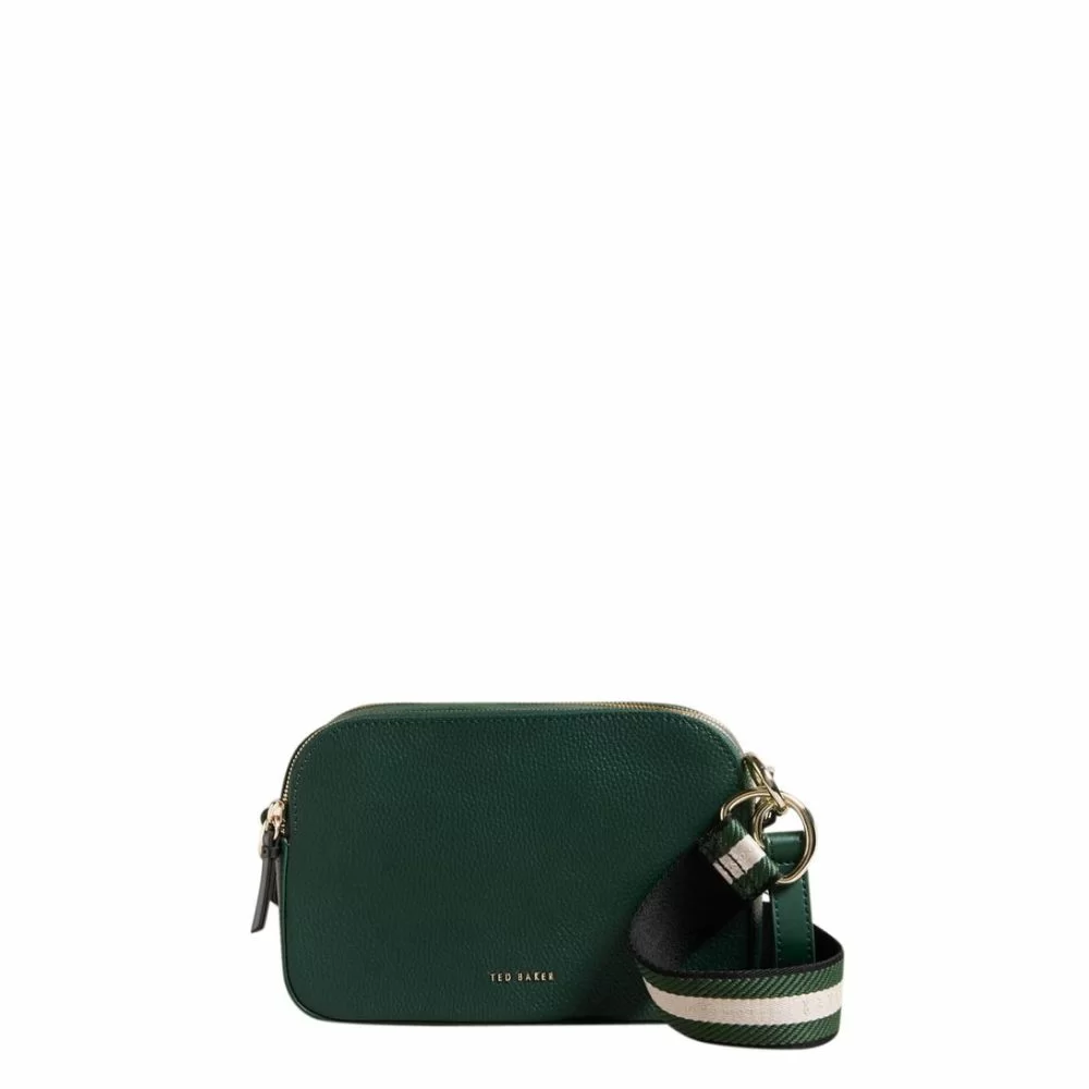 Ted Baker Darcelo Branded Webbing Camera Bag Dark Green The Little Green Bag