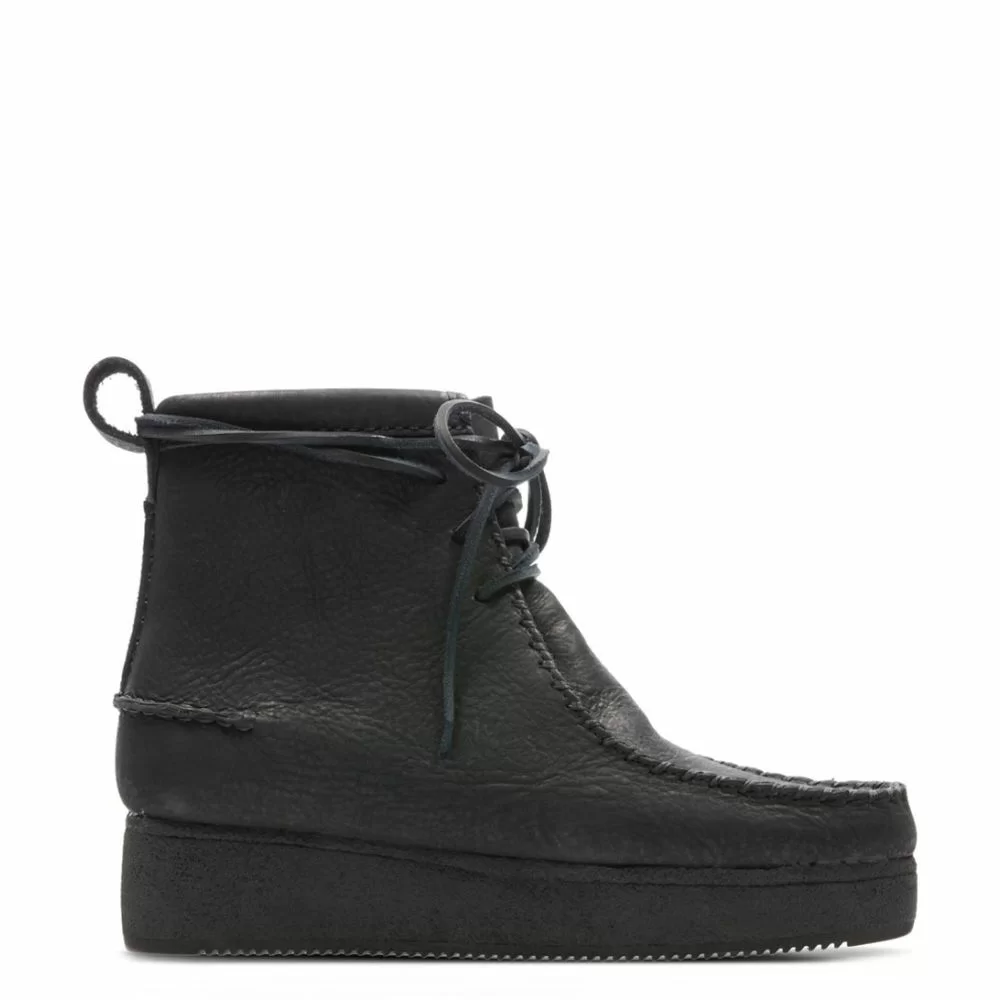 Clarks wallabee craft black sales