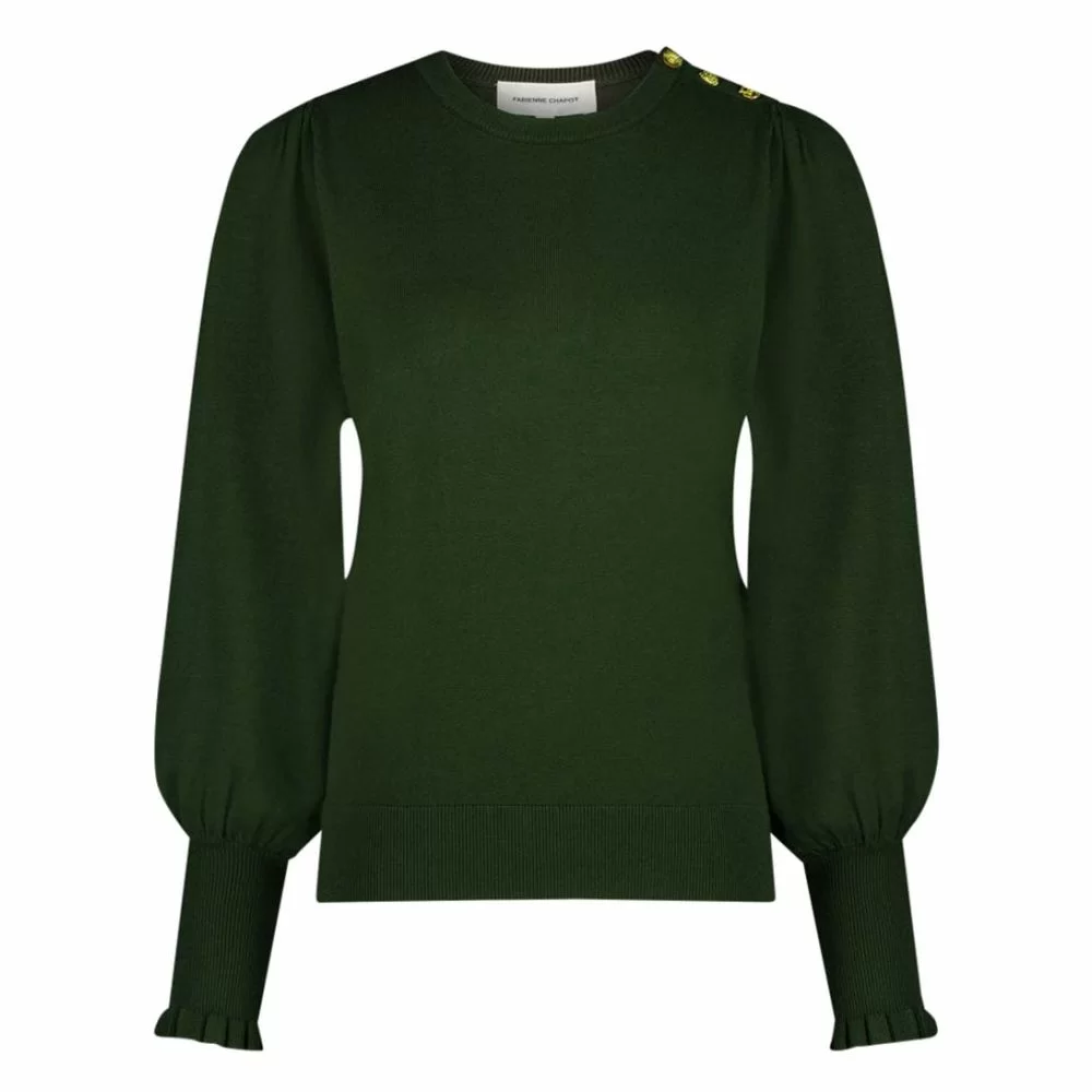 Fabienne Chapot Molly Balloon Pullover Mountain Green The Little Green Bag