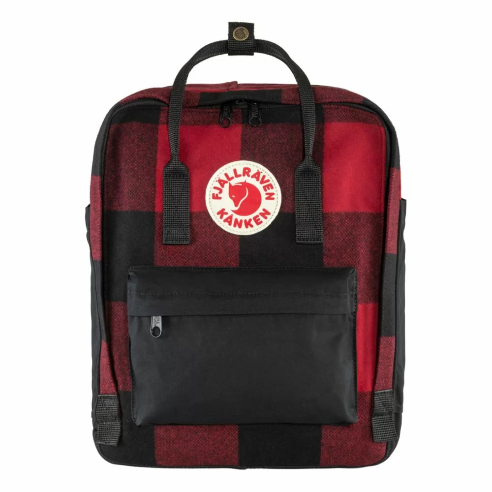 Fjallraven Kanken Re Wool red black The Little Green Bag