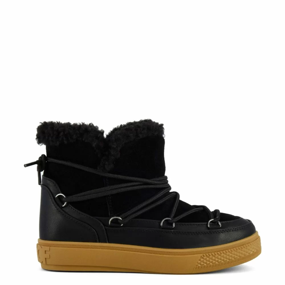 Colors of California Low furry snowboot Black The Little Green Bag