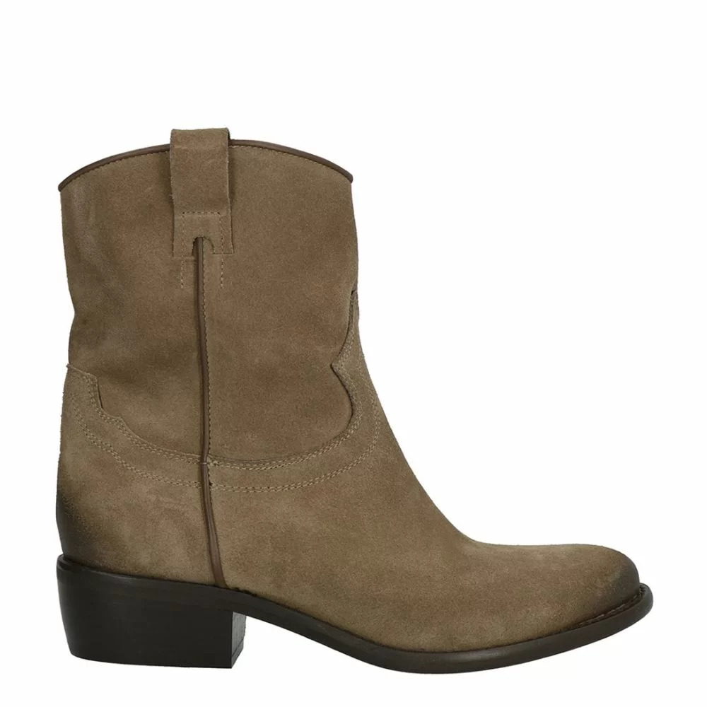 Lazamani Boots Cowboy Low Taupe The Little Green Bag