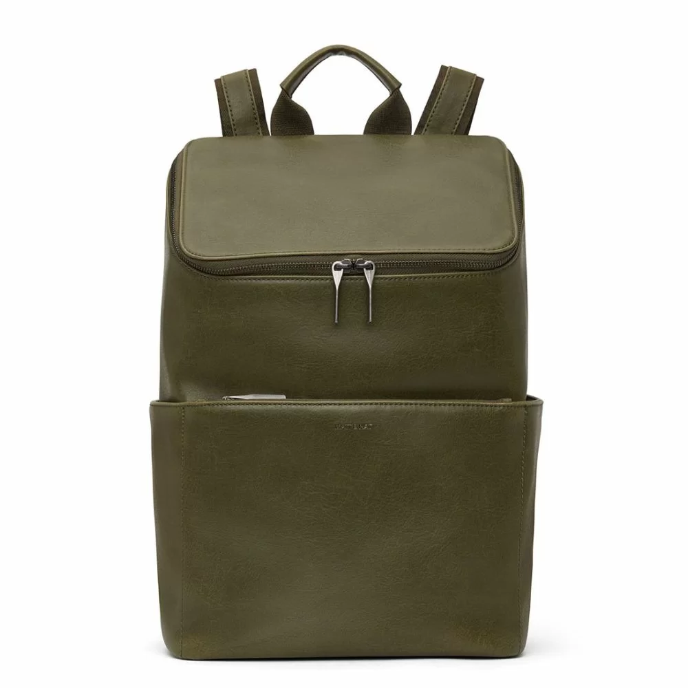 MATT NAT Dean Vintage Backpack Olive The Little Green Bag