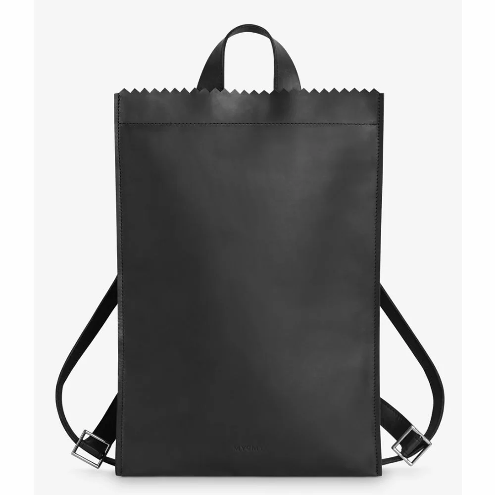 MYoMY My Paper Bag Backbag Hunter off black The Little Green Bag