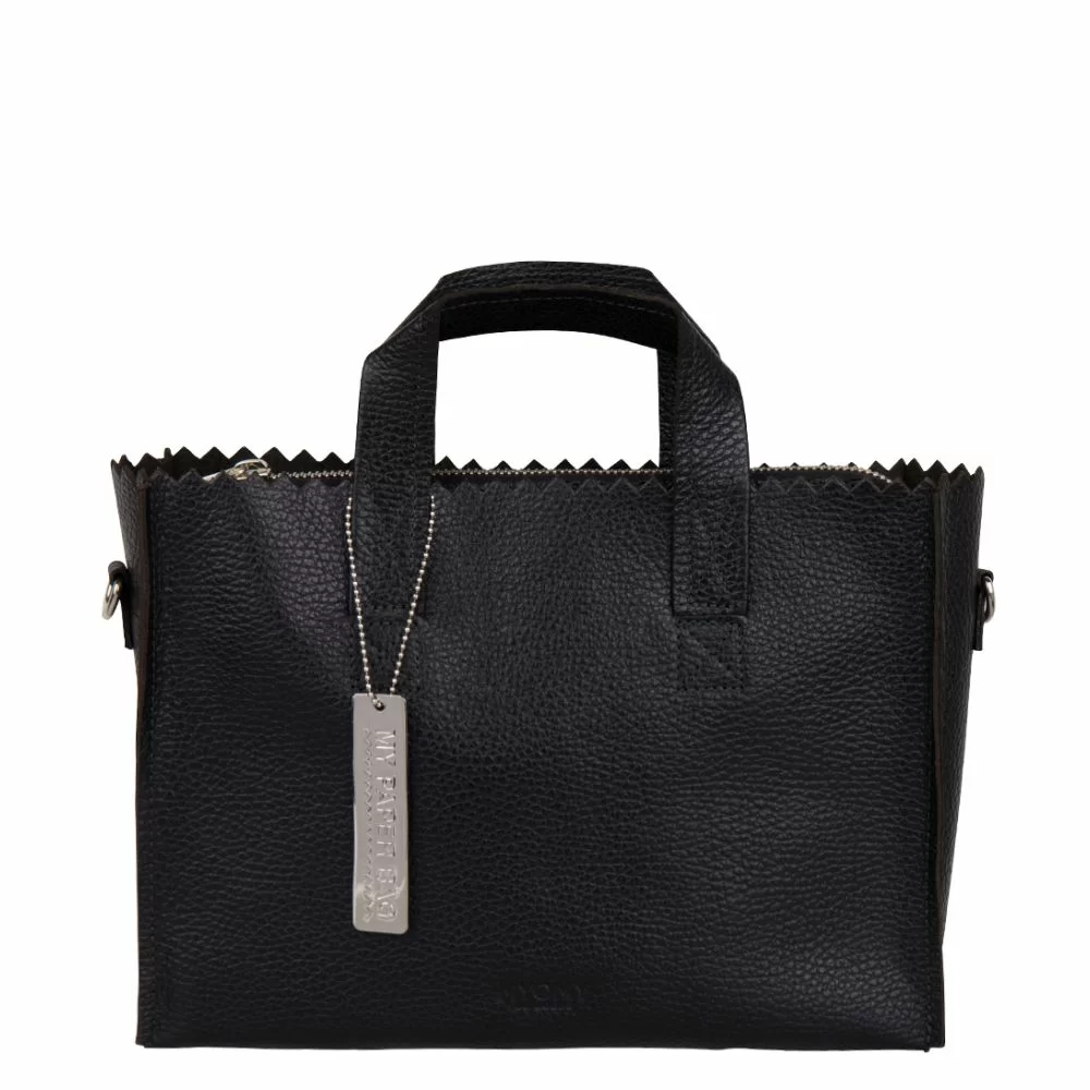 MYoMY My Paper Bag Mini Handbag Crossbody rambler black The Little Green Bag