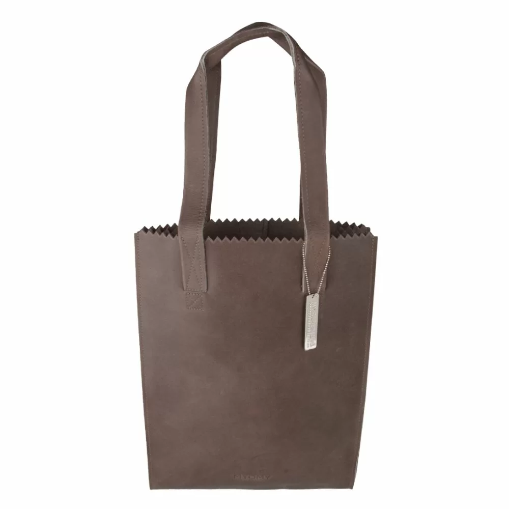My Paper Bag Long handle zip taupe online kopen
