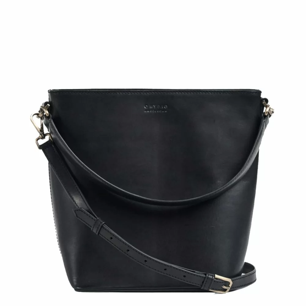 O My Bag Bobbi Bucket Bag Maxi Classic Black The Little Green Bag
