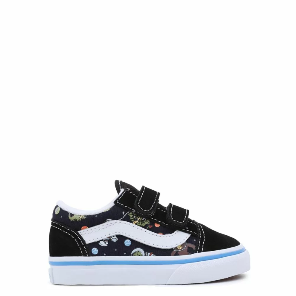 Blue and black low top vans top