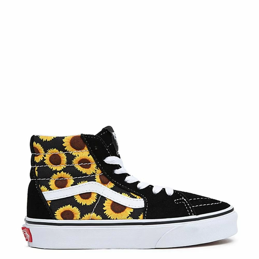Vans JN Sk8 Hi Sunflower Black Yellow The Little Green Bag