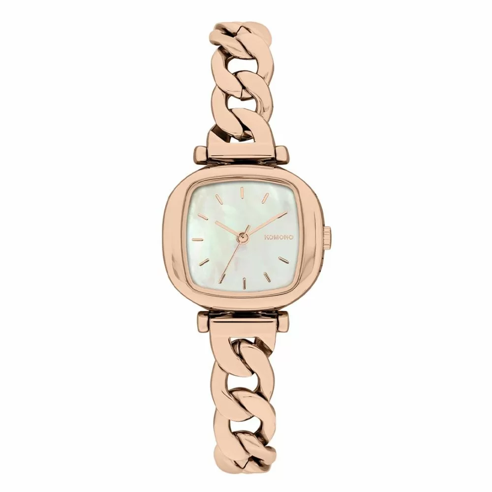 KOMONO Moneypenny Revolt Rose Gold White The Little Green Bag