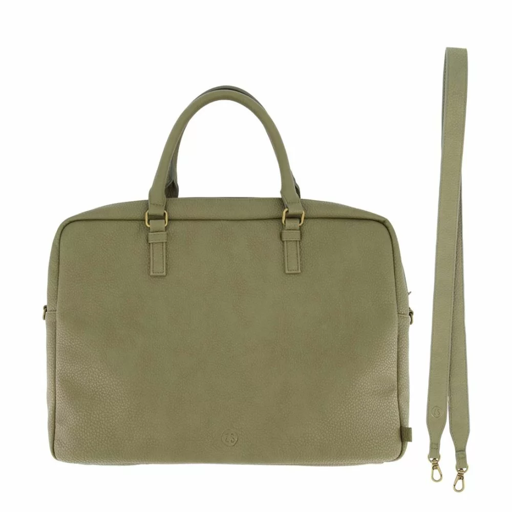 Zusss Laptoptas Large Olijfgroen The Little Green Bag