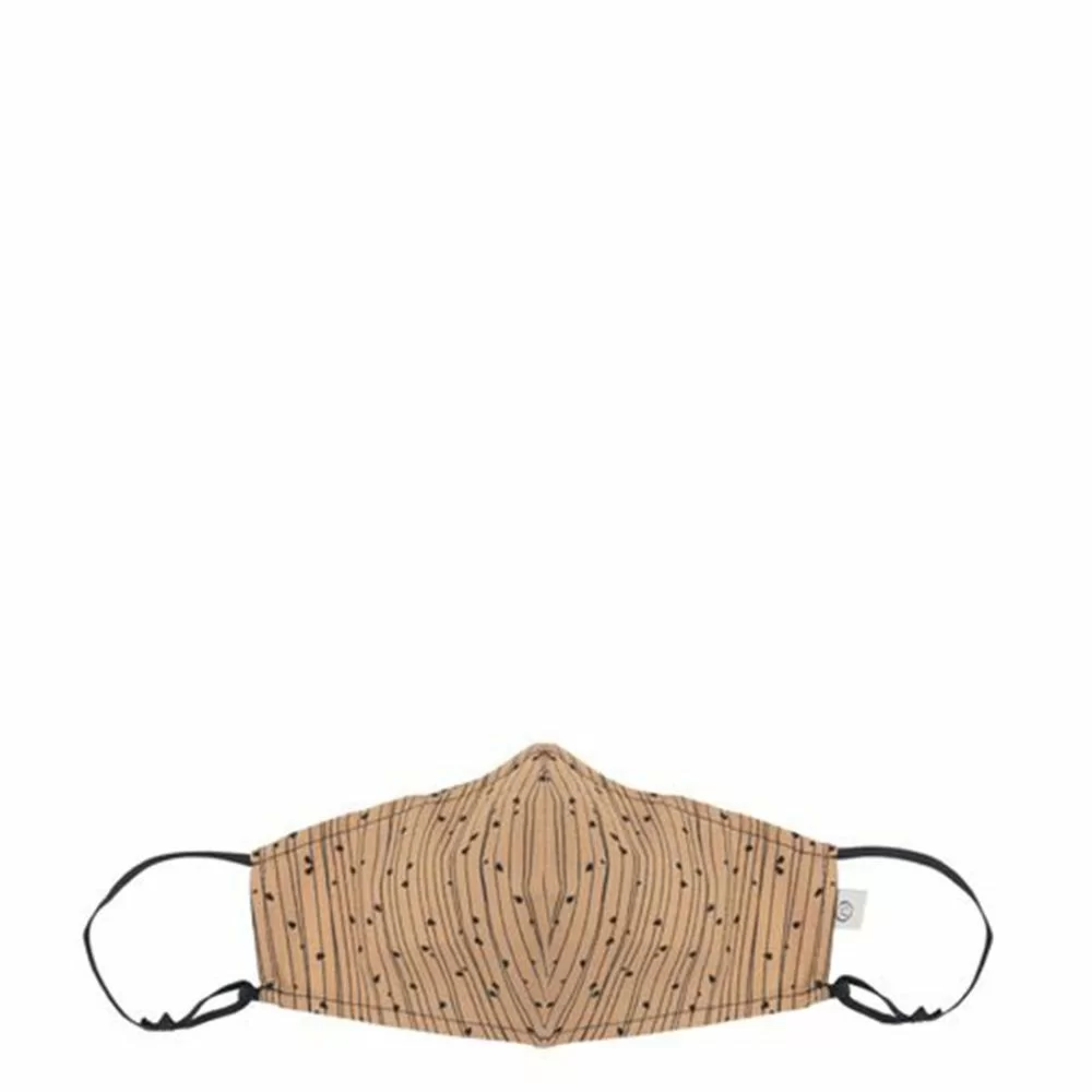 Zusss Stoffen Mondkapje Twijgenprint Kaki The Little Green Bag
