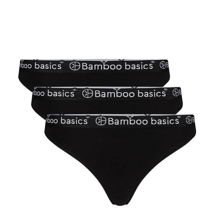 Bamboo Basics Emma Strings 3pack Black The Little Green Bag