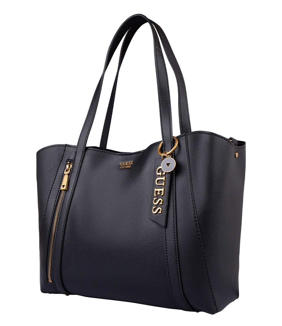 zwarte guess handtas naya trap tote