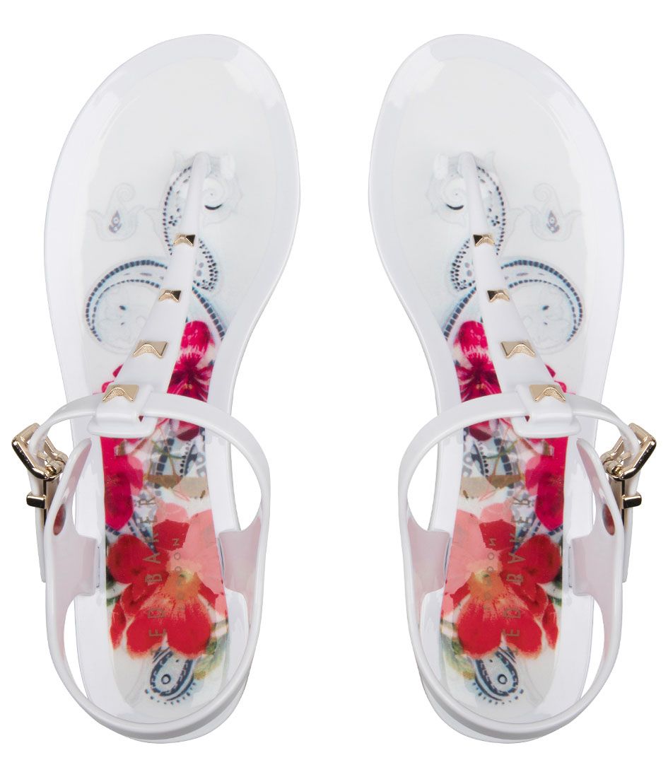 ted baker white flip flops