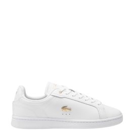 Lacoste shoes white and on sale gold