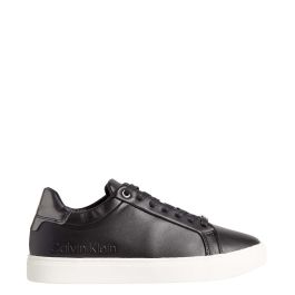 Calvin Klein Cupsole Lace Up - Lth Ck Black | The Little Green Bag