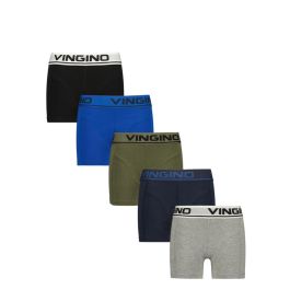 Vingino Boys Boxer 5 Pack Multicolor Grey Black The Little Green Bag