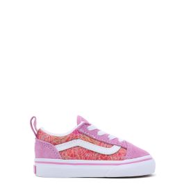 Pink old skool vans with outlet roses