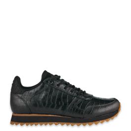 Woden croco zwart sale