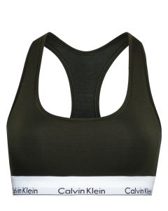 Calvin Klein Unlined Bralette Field Olive The Little Green Bag
