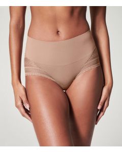 Spanx UNDIE-TECTABLE ILLUSION LACE HI-HIPSTER - Shapewear - café