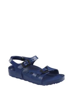 Narrow store navy sandals