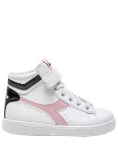 Diadora Game P High Girl Ps Bianco Nero Rosa Lady The Little Green Bag