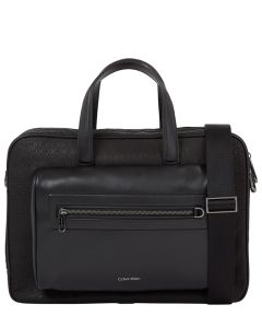 Calvin Klein Ck Elevated Laptop Bag Repreve Black Tonal Mono The