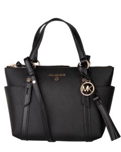 Michael Kors Sullivan Small Convertible Top Zip Tote Black The