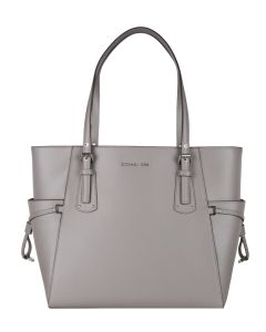 Michael kors voyager tote pearl deals grey