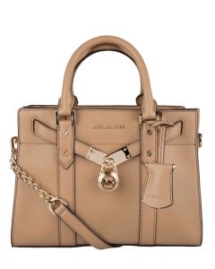 Michael Kors Nouveau Hamilton Small Satchel Camel The Little