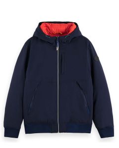 Scotch and Soda Hooded Jacket With Stretch Night The Little