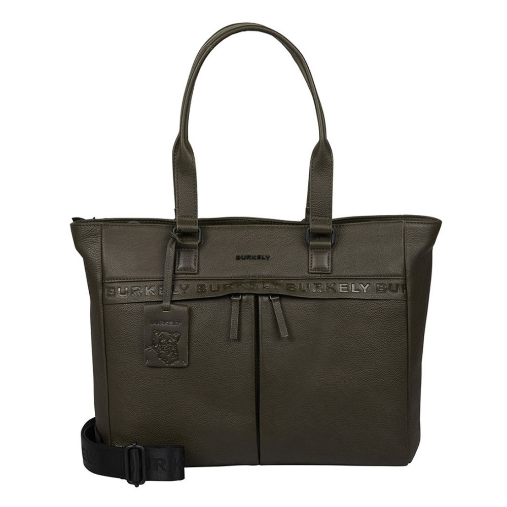 BURKELY Minimal Mason Workbag 15.6 Inch Great Green The Little Green Bag