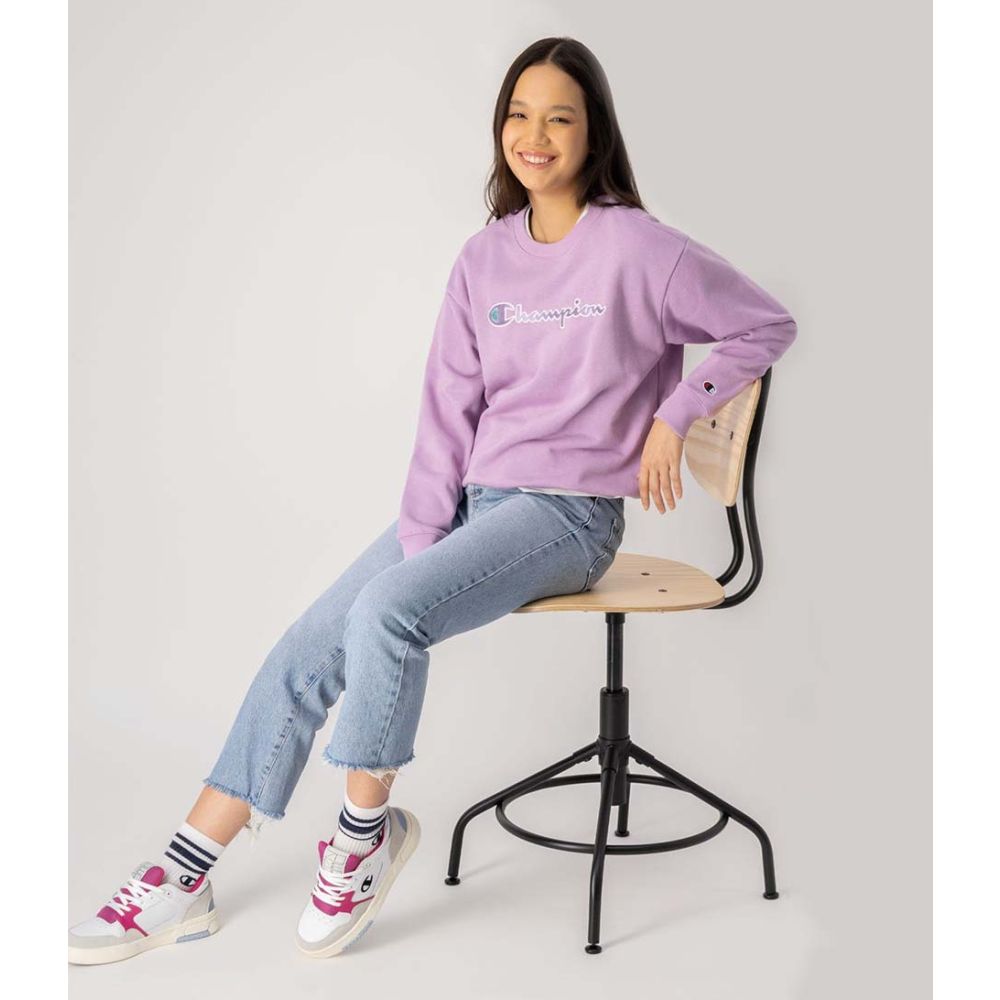 Champion Crewneck Sweatshirt Lavender Herb The Little Green Bag