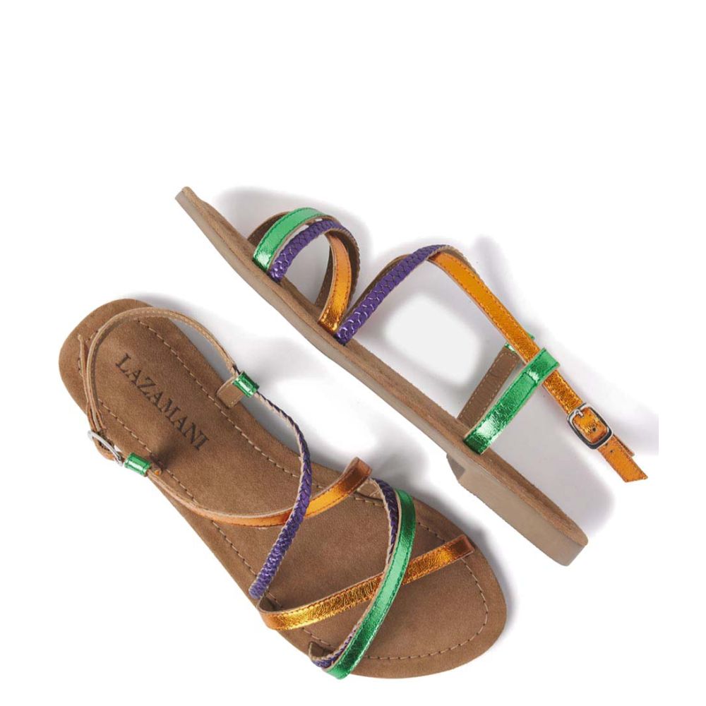 Sandals Strap Multi Metallic