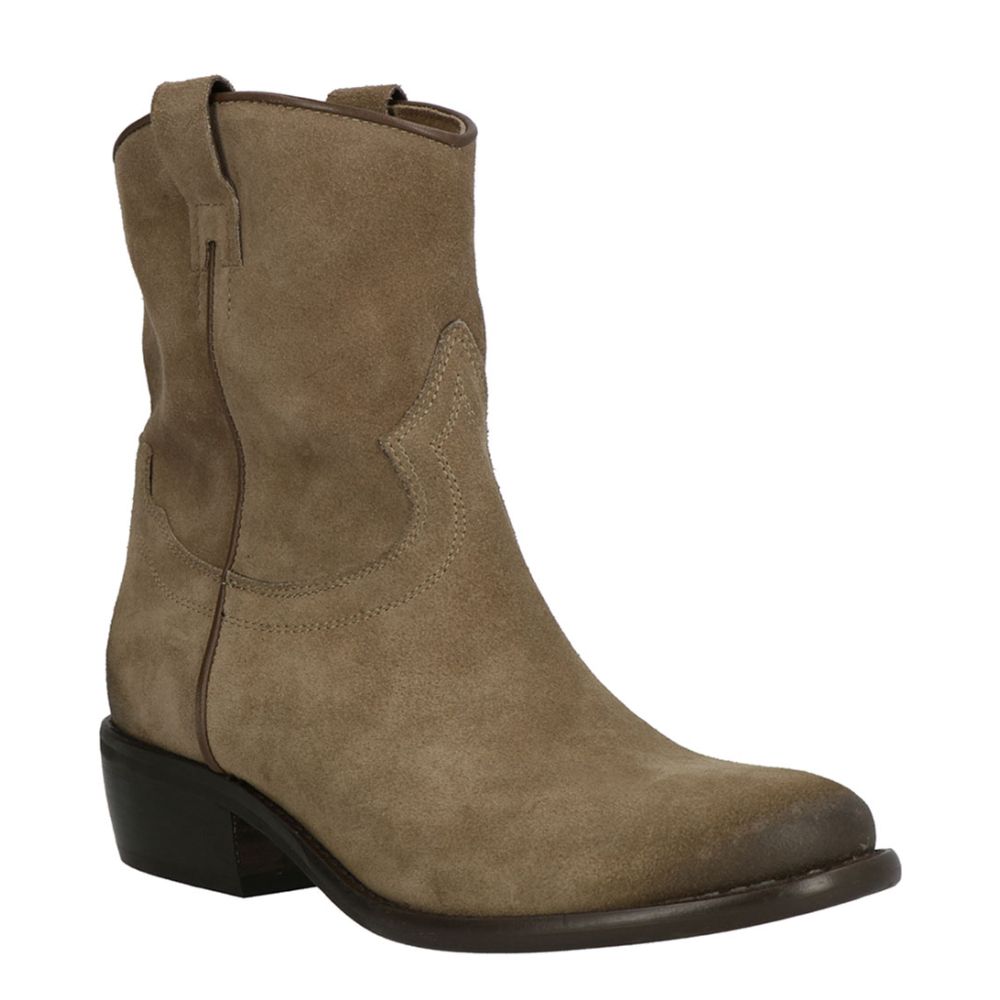 Lazamani Boots Cowboy Low Taupe The Little Green Bag