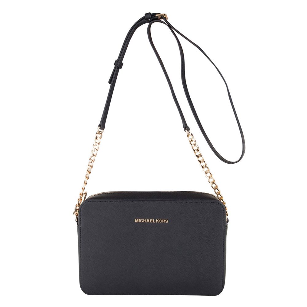 Michael kors black 2025 and white crossbody