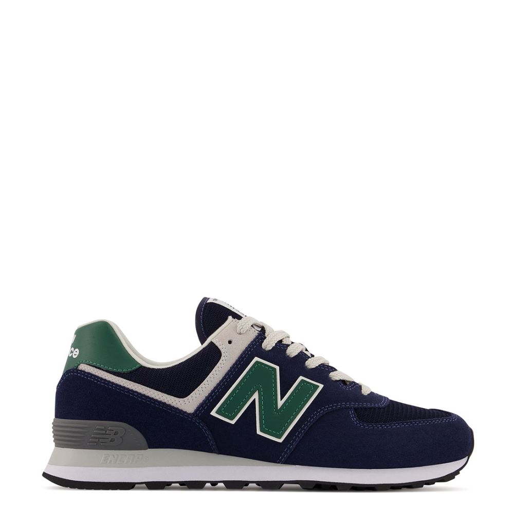 New Balance ML574 Navy Green The Little Green Bag