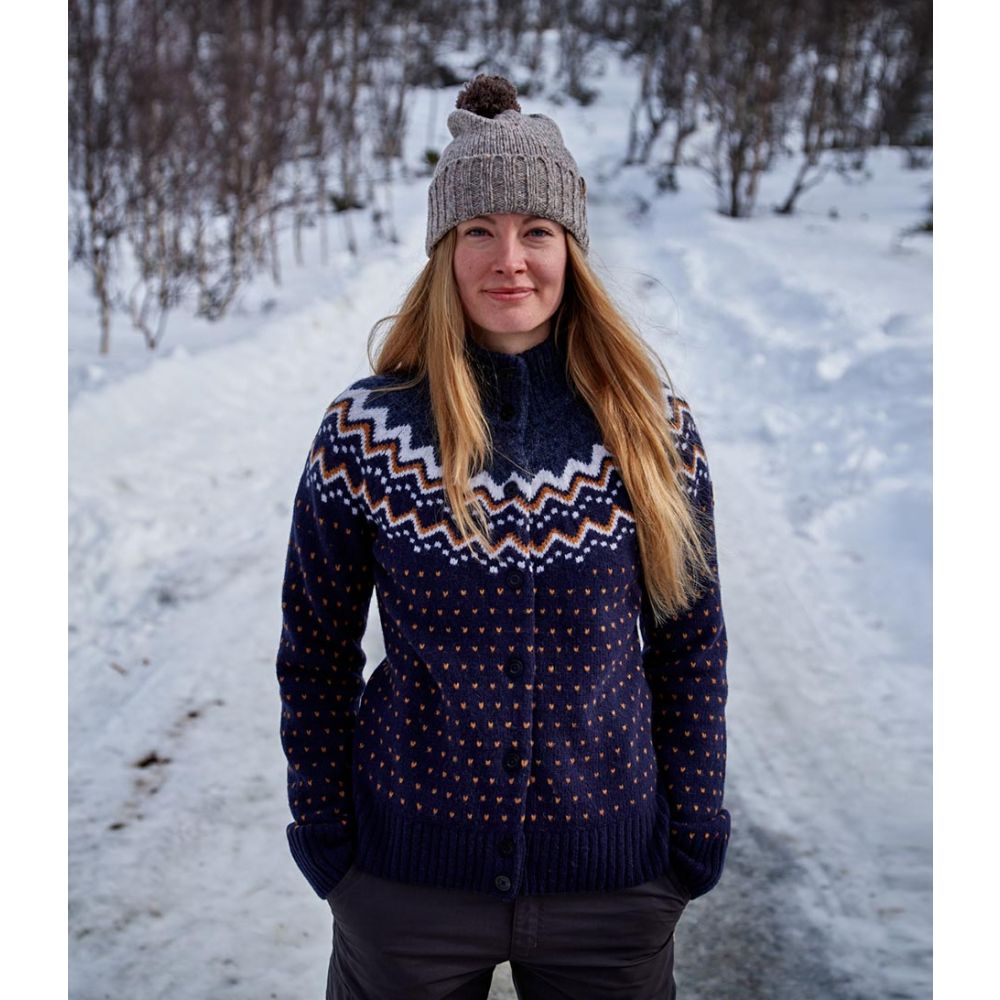 Fjallraven Ovik Knit Sweater W Deep Forest The Little Green Bag