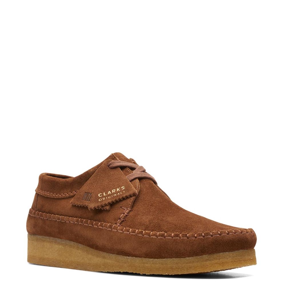 Clarks weaver cola suede best sale