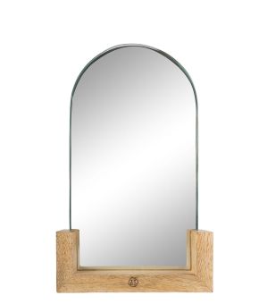 Tafelspiegel Op Houten Voet 15X25cm
