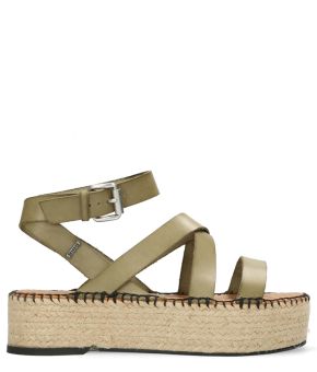 Espadrille Sandal Natural Dyed Smooth Leather