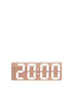 Alarm clock Copper Mirror LED flat