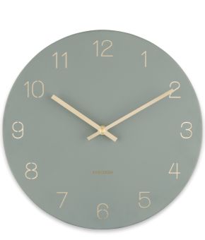 karlsson-wall-clock-charm-engraved-numbers-small-jungle-green-ka5788gr-1