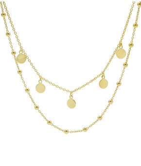 Karma-Double-Necklace-Dots-5-Discus-gold-1